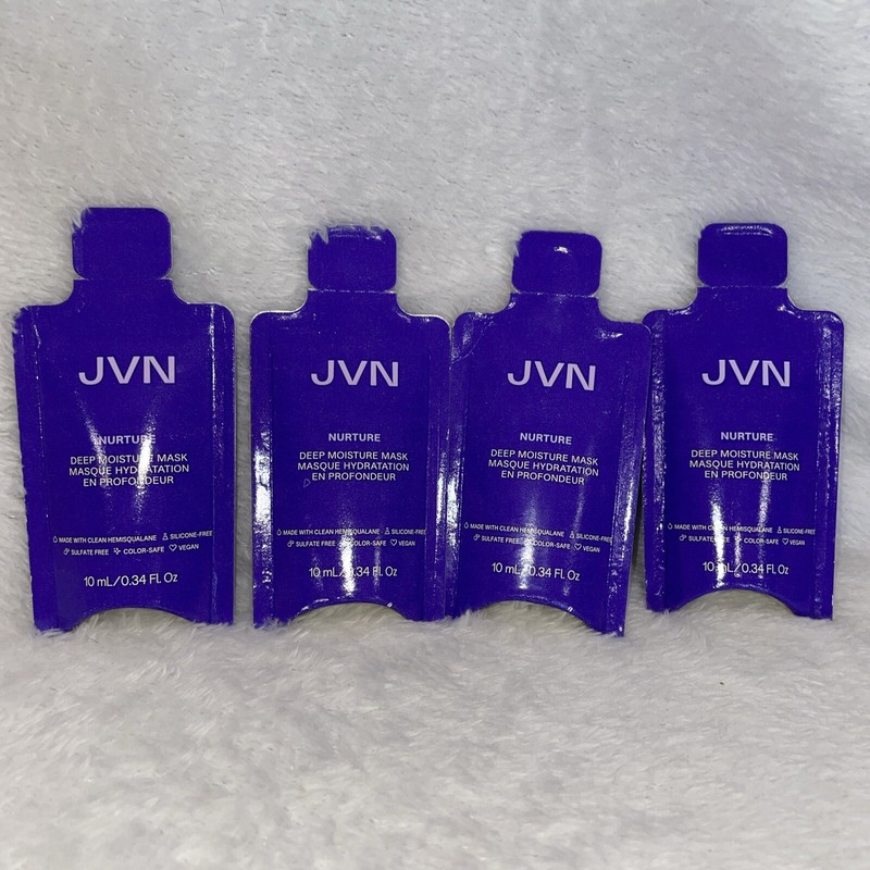 JVN Nurture Deep Moisture Mask 10ml / 0.34 fl oz Travel Size x 4