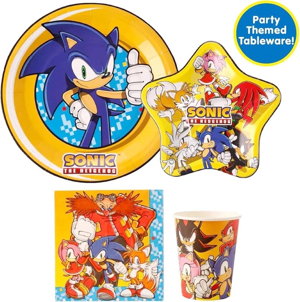 Sonic The Hedgehog Kids Party Theme in a Box Kit 107pcs Balloons Decorations - Image 3 of 4