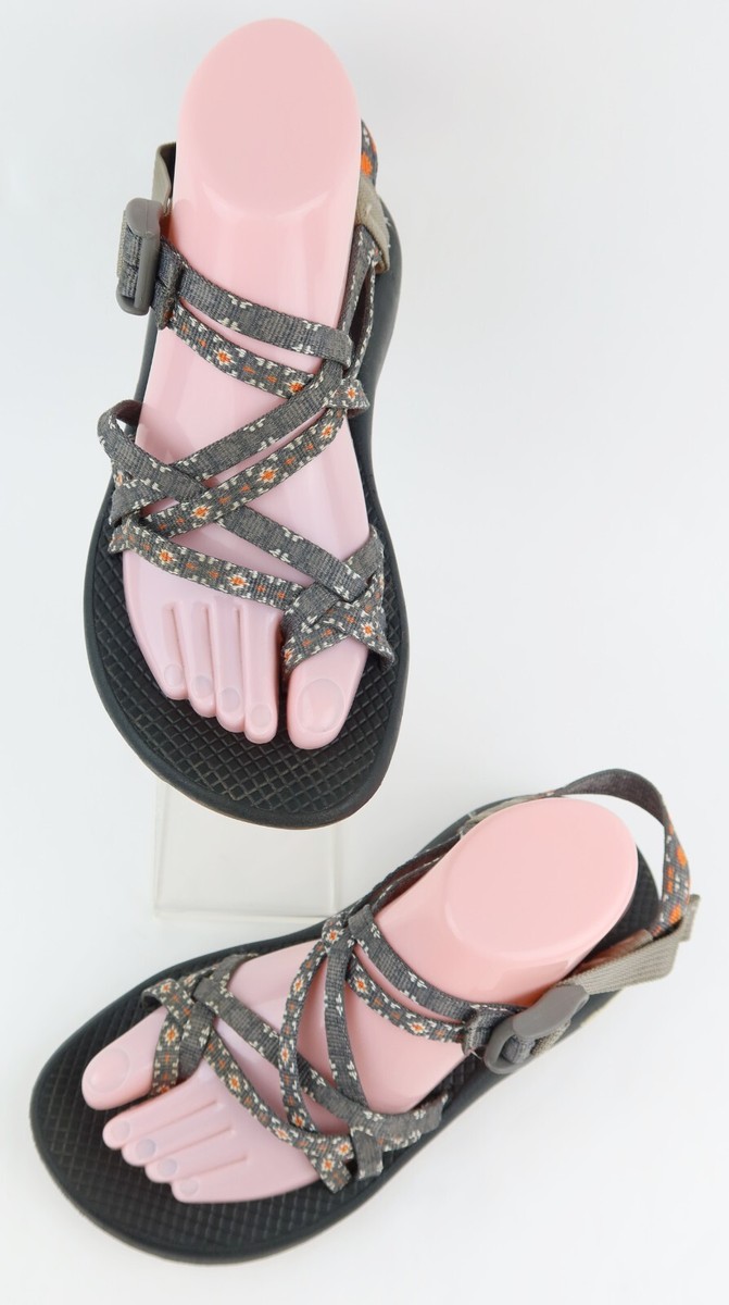 Chaco Women's ZX/2 Classic Sandals Creed Golden Gray Orange White