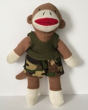 Dan Dee Collector's Choice Sock Monkey Brown and Tan 11" Tall