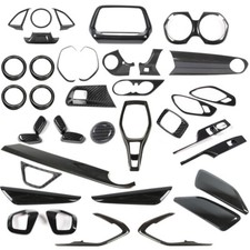 Carbon Fiber Interior Cover Trim Decor Sticker Accessories for Chevy Camaro 17+