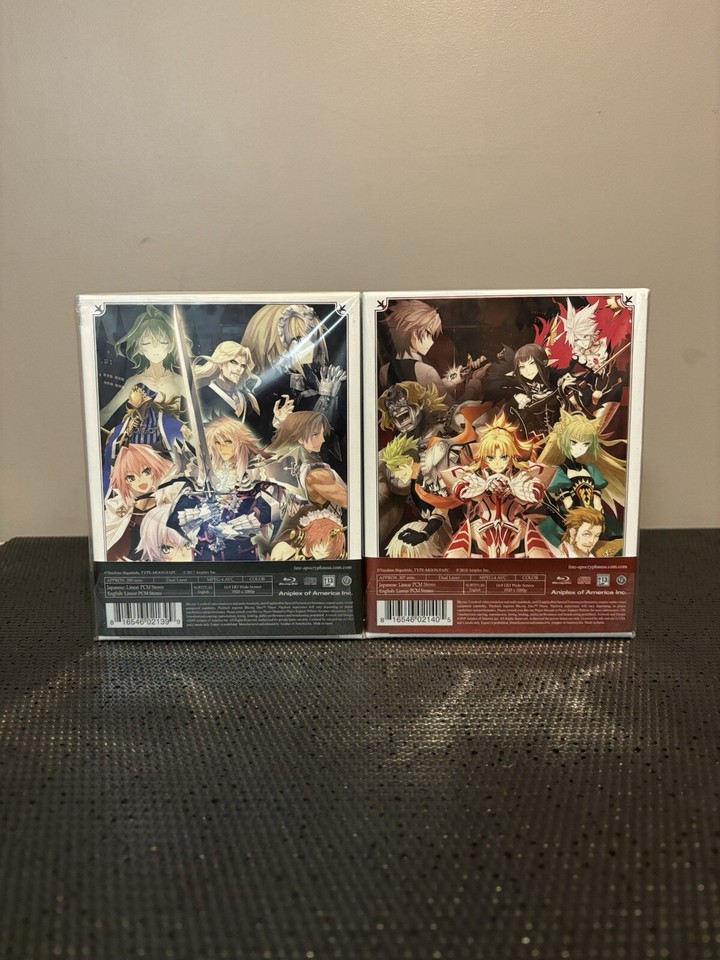 Fate/Apocrypha Blu Ray Volumes 1 And 2 Limited Edition Boxset Brand New ...