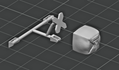 #ad #ad 1 24 1 25 3D Resin Single Drag Racing Parachute Scale Model Kit Parts $3.25