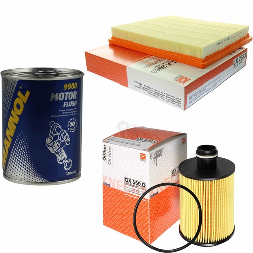 MANNOL - Set di filtri, 5 litri, olio motore Energy Combi LL 5W-30 API SN/CF MANN-FILTER, filtro dell'aria abitacolo