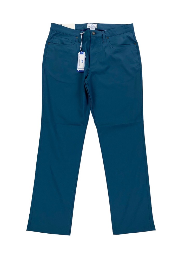 Southern Tide Intercoastal Quick-Dry UPF Performance Pants for Men in Porto Blue