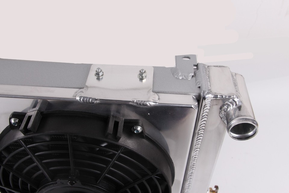 3 ROW ALUMINUM RADIATOR+3x9" FAN&SHROUD FOR 1991-2001 JEEP CHEROKEE ...