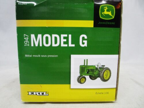 Ertl Tomy 1/16 Scale John Deere 1947 Model G Tractor Diecast NIB 45345 - Picture 4 of 7