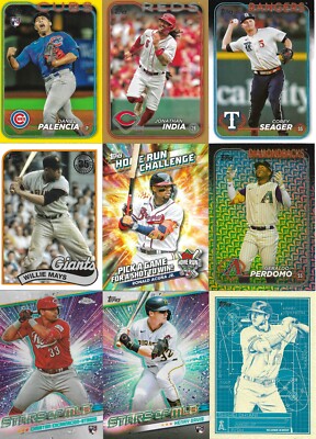 2024 Topps Baseball Series One Two Update Pick 25 Base Inserts Parallels
