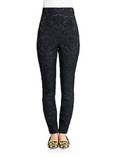 Dolce & Gabbana Jacquard High-Waist Pants Size 6 (42) $300.00