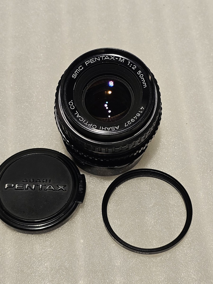 Asahi SMC Pentax M 50mm f/2 K-Mount Manual Focus Prime Lens w