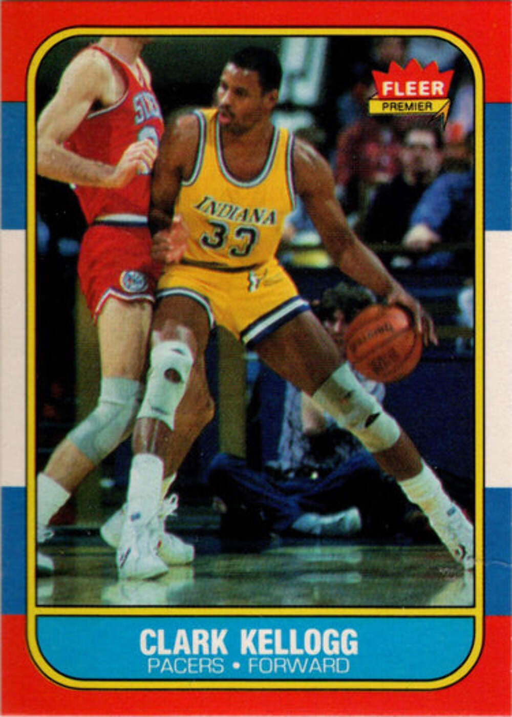 1986-87 Fleer Basketball #58 Clark Kellogg Base Rookie Card