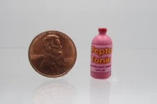 Dollhouse Miniature Replica Pink Pepto Tonic Bottle  HR52143