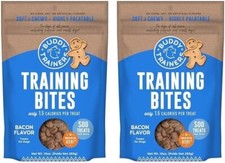 Training Bites for Dogs, Low Calorie Dog Treats Baked in The USA, (Pack of 2)