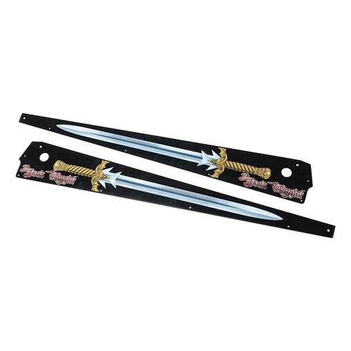 Stern Black Knight Sword of Rage Official  Pinball Machine Armor Side Rails