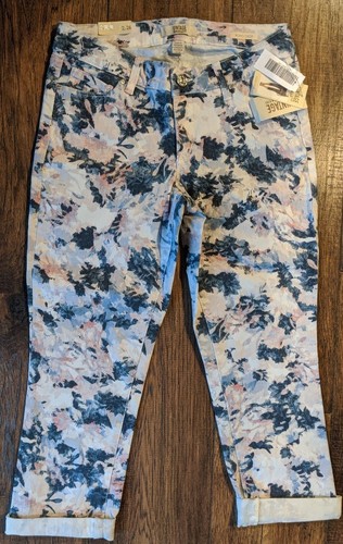 NWT Vintage America Womens Boho Crop Jeans Size 2/26 Unique Print New Cute 🥰 - Picture 11 of 12