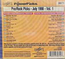 SC3071 POP ROCK  SOUND CHOICE KARAOKE CDG RARE