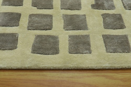 Parisian Hand-Tufted Natural Wool And Silk Area Rug 4x6Oushak Living Room Carpet - Picture 161 of 264