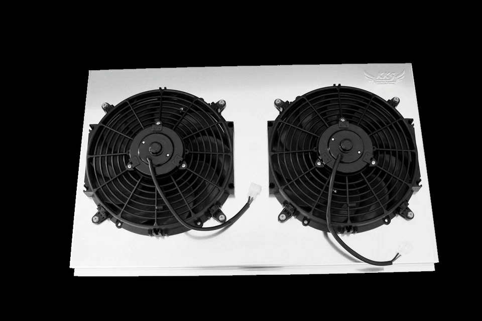 Aluminum Radiator Fan Shroud 2x12" Fans Fit 1968-1972 69 70 CHEVY CHEVELLE 161 - Image 2 of 4