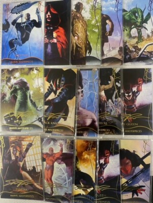 2020 Marvel Masterpieces Base Parallel cards GOLD PURPLE ORANGE Palumbo Pick