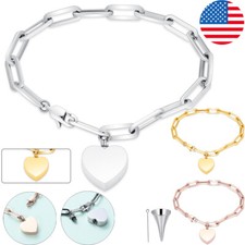 Urn Cremation Bracelet for Ashes Cremation Jewelry Heart Urn Ashes Bracelet Gift