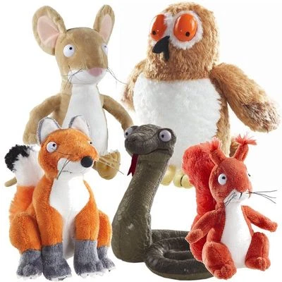 AURORA GRUFFALO - WÄHLEN SIE IHR 7" PLÜSCHTIER - SCHLANGE, MAUS, FUCHS, EULE, EICHHÖRNCHEN