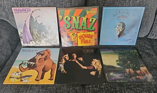 Fleetwood Mac NAZARETH Eagles VINYL LP RECORD LOT Mystery HAIR DOG Mirage TANGO