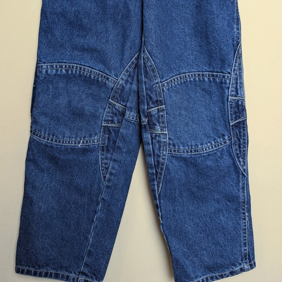 Pantalones de mezclilla vintage Greendog 2001 holgados carpintero doble rodilla jóvenes talla 7 nuevos con etiquetas Foto 3 de 4
