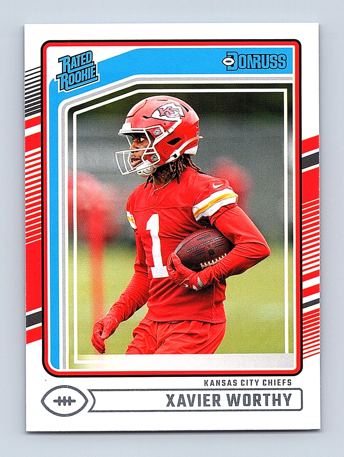 2024 Donruss #398 Xavier Worthy Rated Rookie Kansas City Chiefs