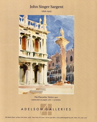2004 JOHN SINGER SARGENT Art Gallery Exhibition Venice 1-Page Magazine PRINT AD