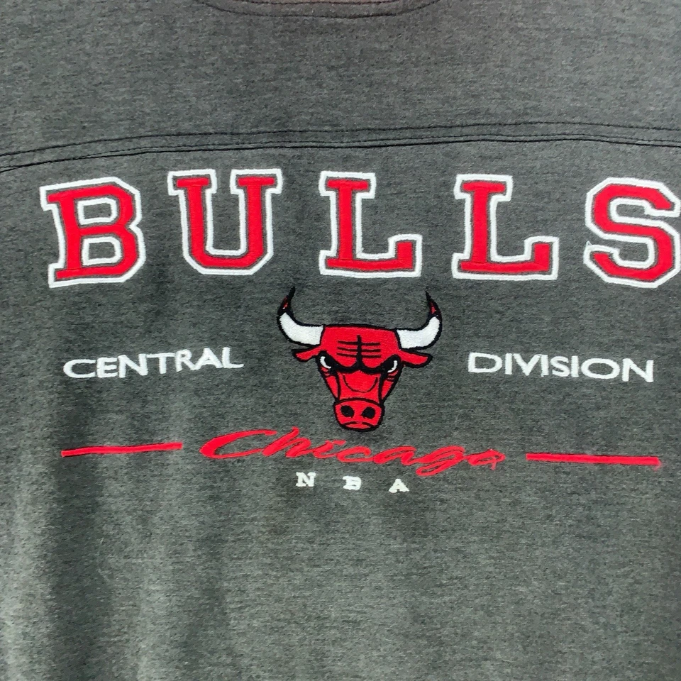 Sudadera De Colección Chicago Bulls Para Hombre 2XL Gris NBA Baloncesto Pullover Lee Sport Foto 2 de 4