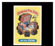 1986 TOPPS GARBAGE PAIL KIDS GIANT SERIES 1 #10 TEE-VEE STEVIE (MARKED)