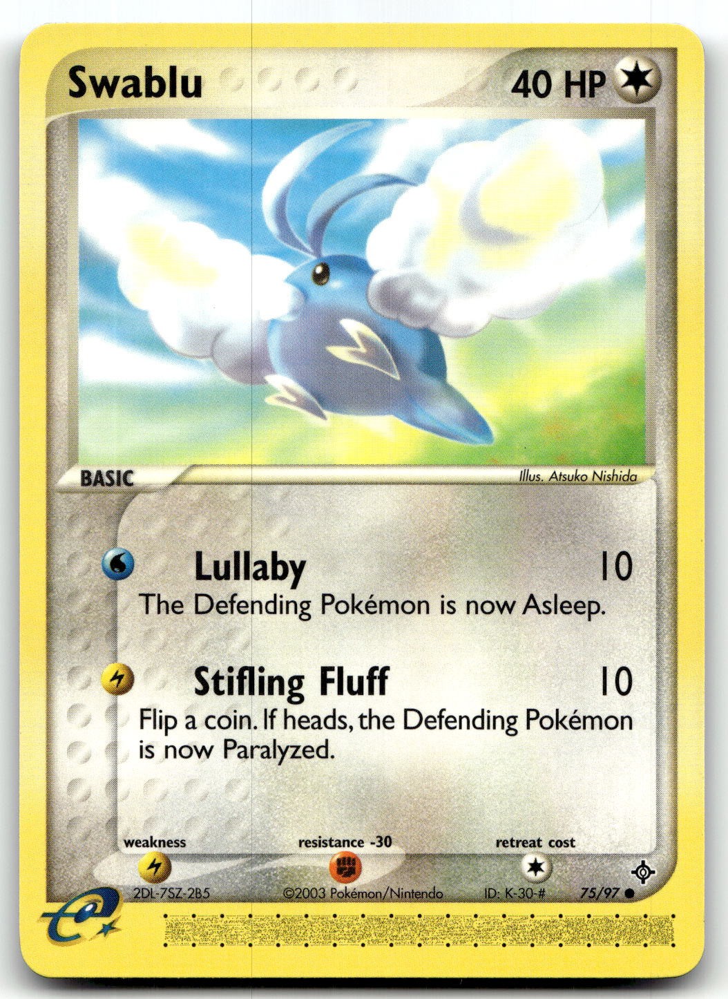 Swablu 75/97 Dragon Common Normal Pokemon TCG NM