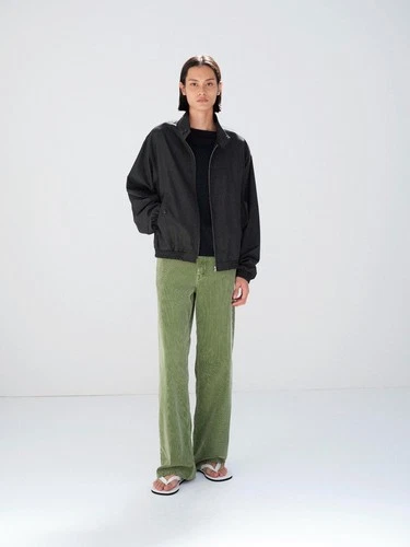 Auralee Ultra Fine Tropical Wool Zip Blouson Charcoal 5 NWT Harrington SS26 image 17