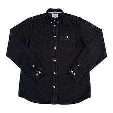 Norse Projects Shirt ANTON OXFORD Men's Medium Black Long Sleeve Button Down