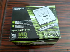 NEW Sony Minidisc Player MZ-E33 Walkman With Remote Headphones OPEN BOX