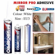 Bond It Mirror Pro Glass Ceramic Adhesive Glue Grade EU3 White Silicone Sealant