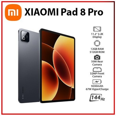 Xiaomi Pad 8 Pro Wi-Fi 12GB+512GB GREY Octa Core Global Ver. Android PC Tablet