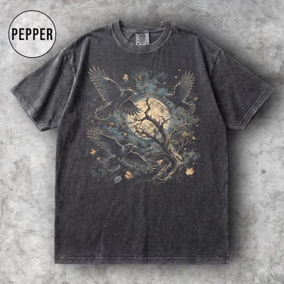 Raven Crow Bird Graphic Comfort Tee