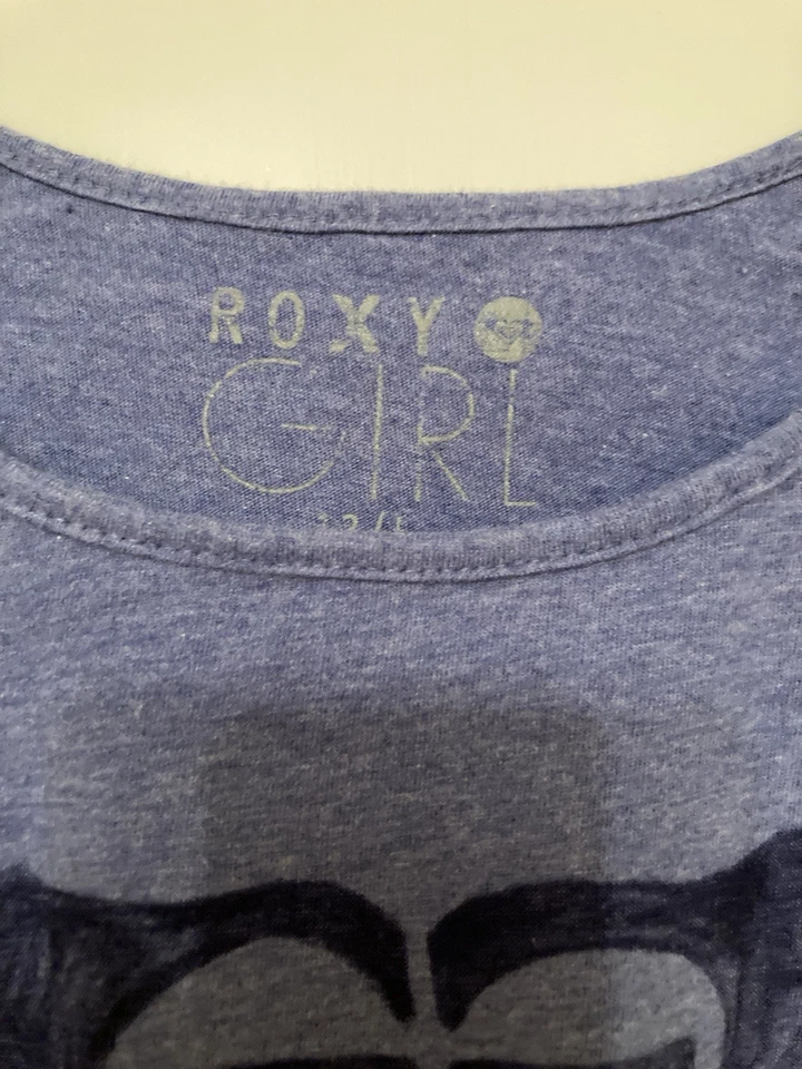 Girls Roxy Blue Strappy Summer Top - 12-13 Years- Excellent Condition - Image 3 of 4
