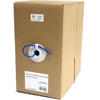 1PC STARTECH.COM WIRC5ECMR 1000ft CAT5e Ethernet Cable - Blue - Bulk Roll - Sol