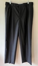 NWT Brooks Brothers Men's Madison Fit Pleated Wool Pants Sz 36x30 Dark Gray US
