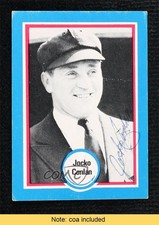 JSA Certified 1976 Shakey's Baseball's Hall of Fame Jocko Conlan COA HOF 0q3