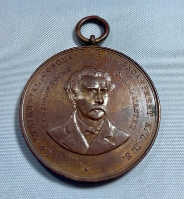 Antique 24th  Triennial Conclave Grand Encampment Knights Templar Medal