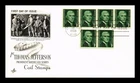 DR JIM STAMPS US COVER THOMAS JEFFERSON PROMINENT AMERICANS FDC ARTCRAFT
