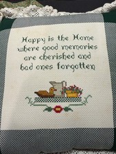 QUILT PILLOW HANDMADE ANTIQUE home retro classic