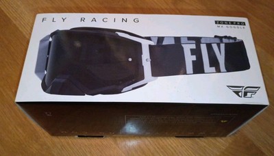 FLY Racing MX Motocross Offroad ATV Sand Water Ski AntiFog Goggles Blk + EXTRAS!