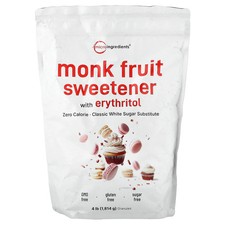 Monk Fruit Sweetener With Erythritol, 4 lb 1,814 g