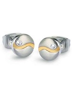 Boccia Titanium 05028-04 Damen Ohrstecker Titan Weiß