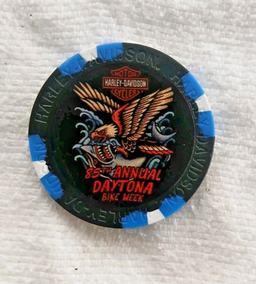 Harley Davidson Daytona Bike Week 2026 Poker Chip New 85th Anniversary Eagle