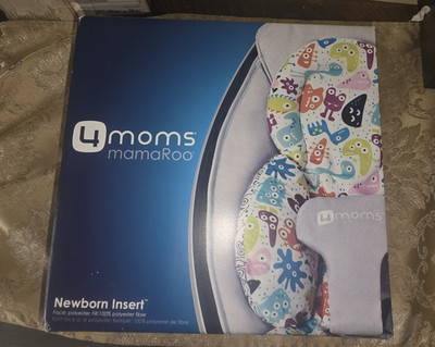 4moms mamaRoo Newborn Insert Seat Liner, Gray Multicolor, Plush, Washable